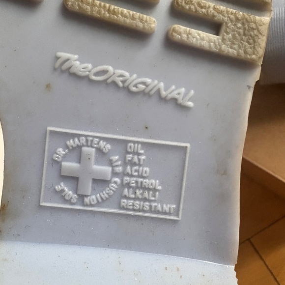 Dr. Martens Light Blue Leather Lace-Up Boots - Picture 7 of 12